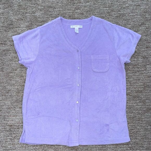 🚨 3 for $25 - CAROLE Hochman Terrycloth Pajama Set - Picture 2 of 9